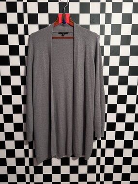 Cyrus Heather Gray Open Cardigan